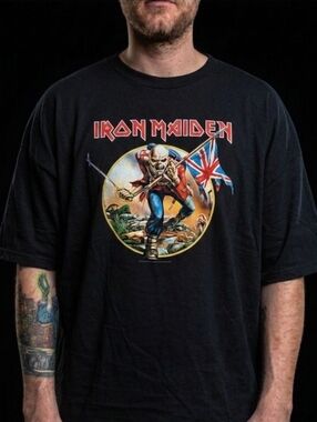 Y2K 2007/08 Somewhere Back In Time Tour Iron Maiden Double Sided *EUC*
